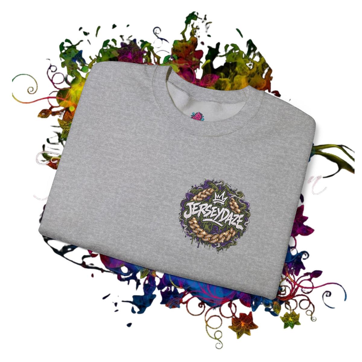 Jersey Daze Graphic Logo  Crewneck Sweatshirt
