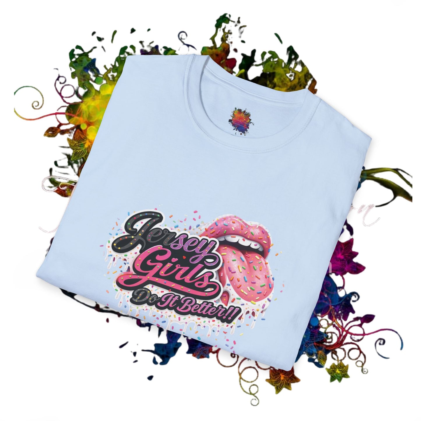 JERSEY GIRLS DO IT !! T-Shirt —  Retro Lip Graphic
