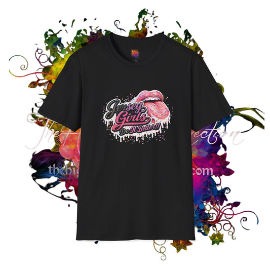 JERSEY GIRLS DO IT !! T-Shirt —  Retro Lip Graphic