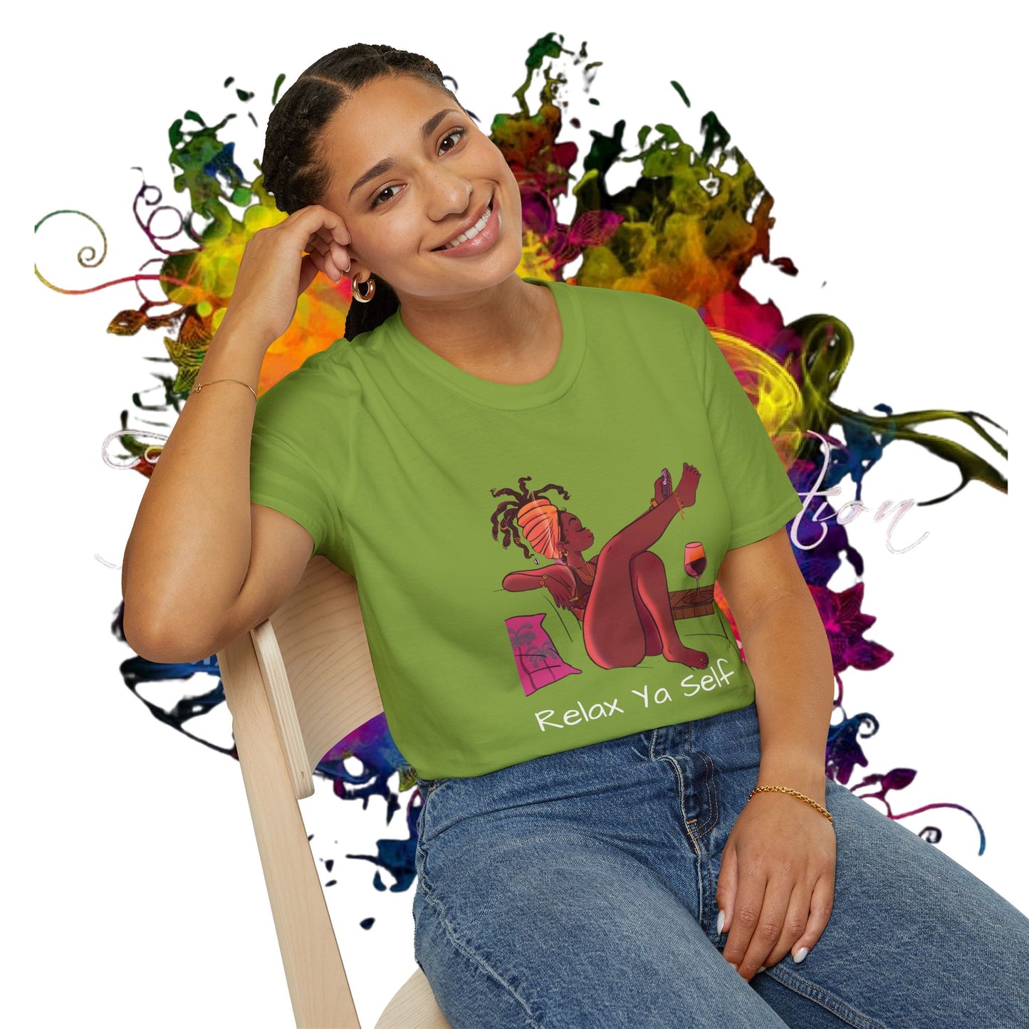 Unisex Relax Ya Self T-Shirt - Chill Vibes & Self-Care Reminder