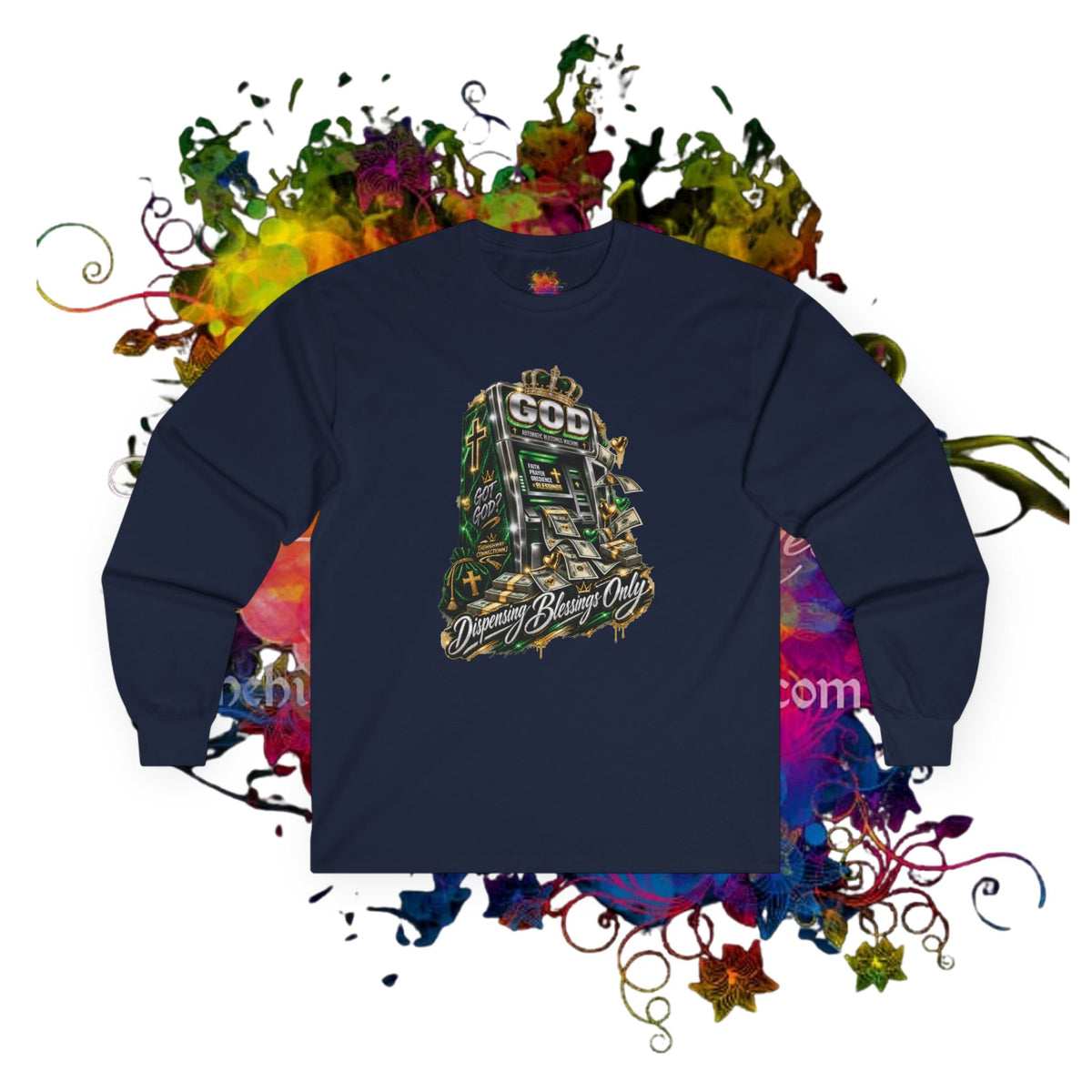 Dispensing Blessings ATM Long Sleeve Tee