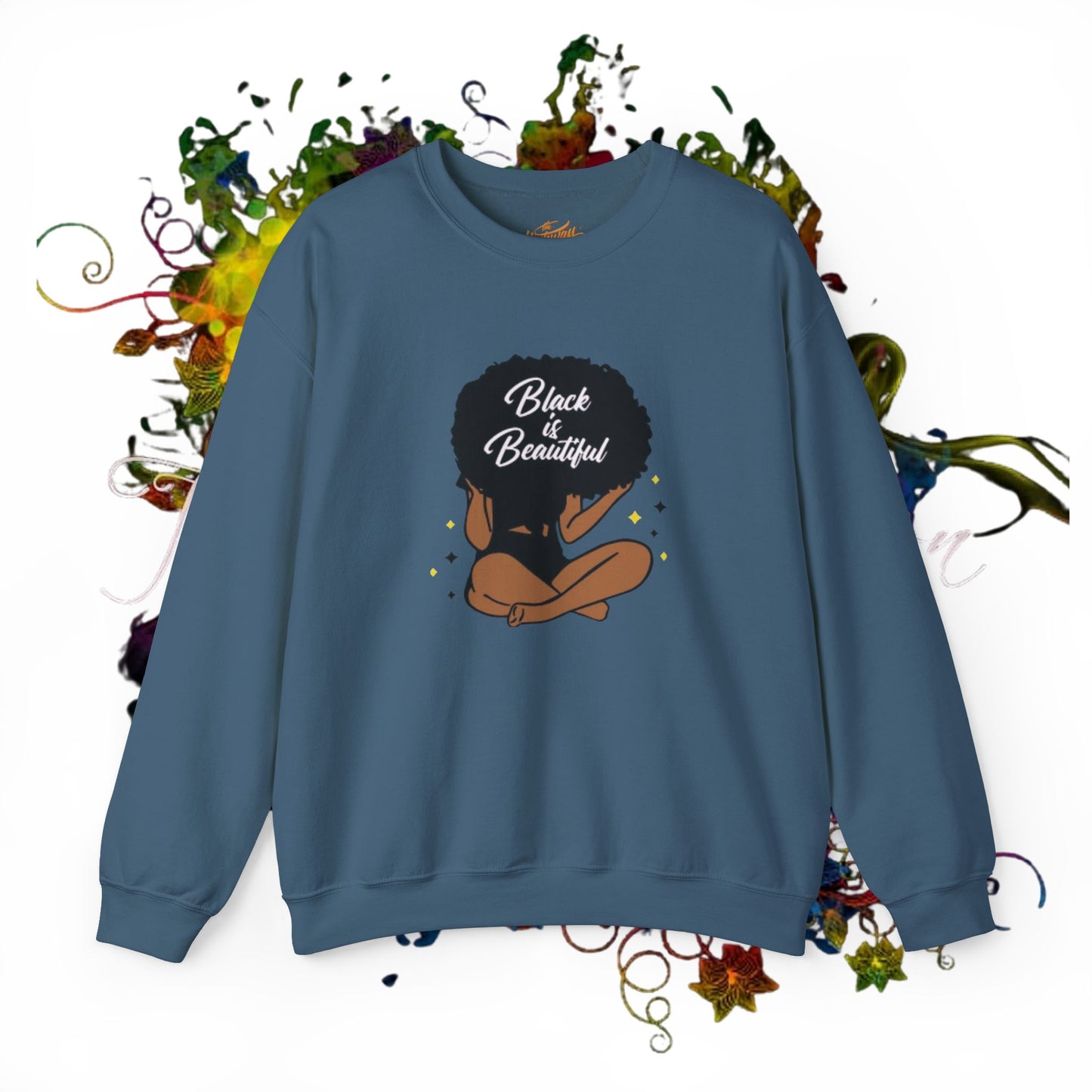 Black Is Beautiful Unisex Heavy Blend™ Crewneck Sweatshirt