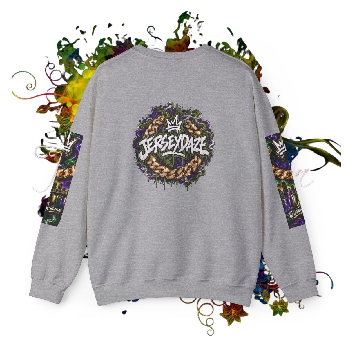 Jersey Daze Graphic Logo  Crewneck Sweatshirt