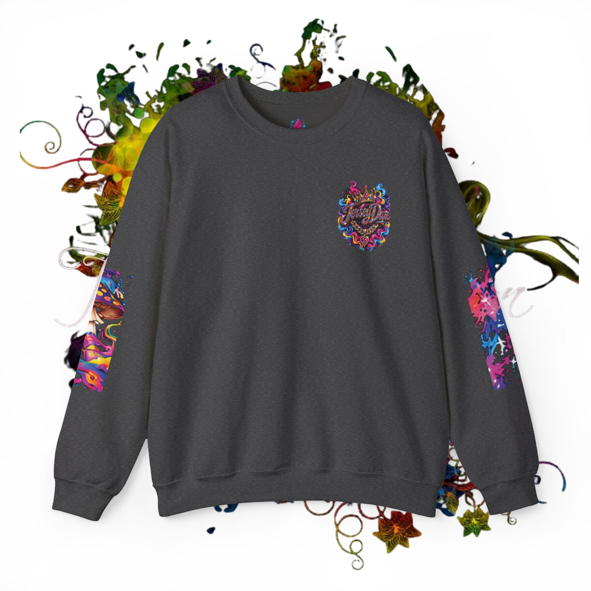 JerseyDaze Trippy Logo Crewneck Sweatshirt