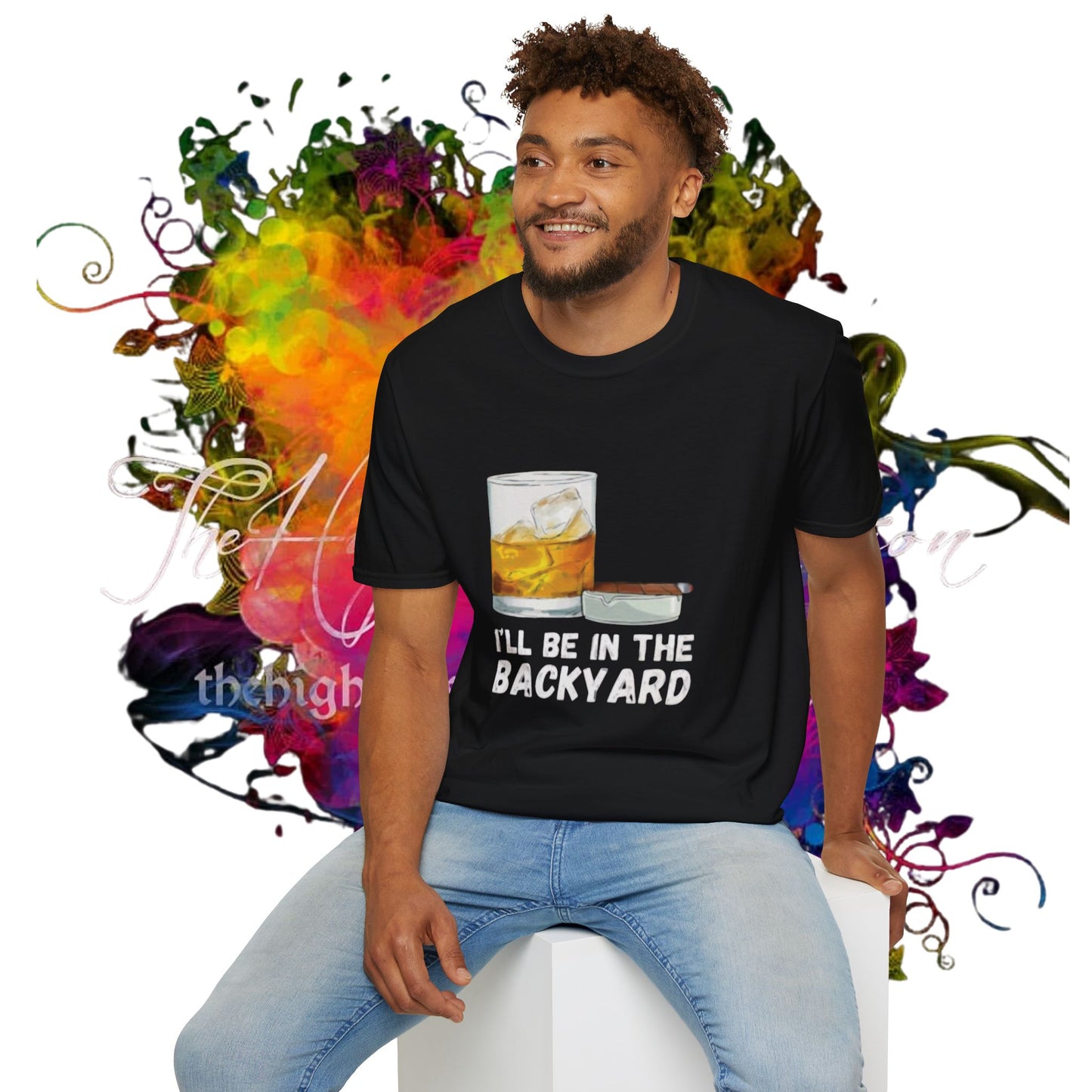 I'll Be in the Backyard Unisex Softstyle T-Shirt - Perfect for Outdoor Gatherings & Relaxation