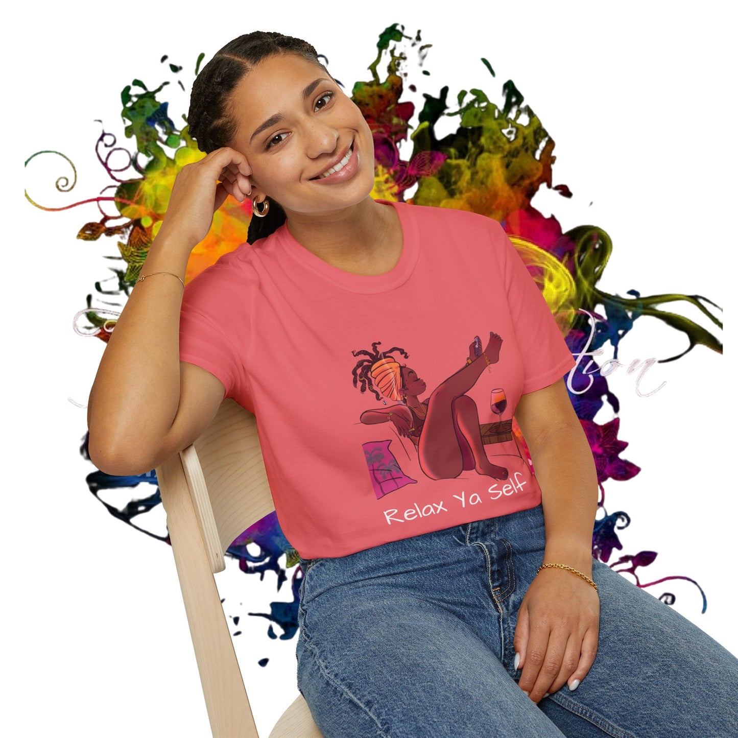 Unisex Relax Ya Self T-Shirt - Chill Vibes & Self-Care Reminder