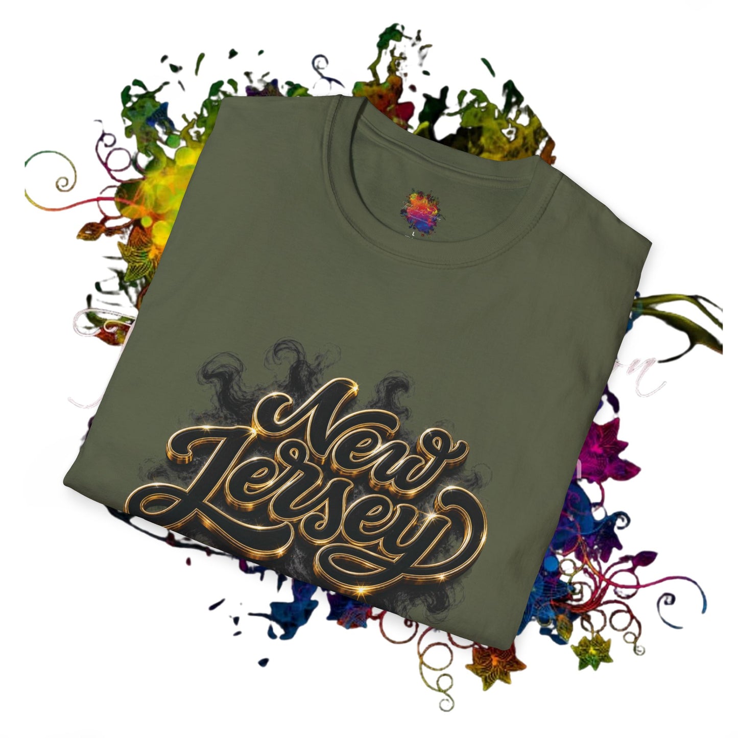 New Jersey Retro Drip & Script T-Shirt