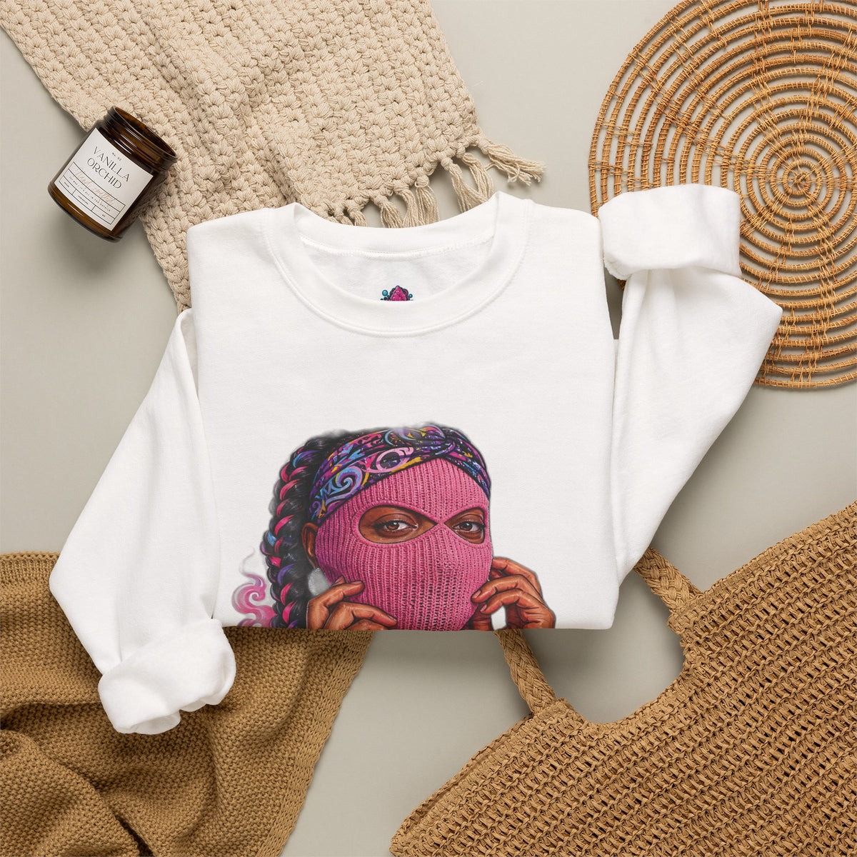 The MaskUp / Ms.D JerseyDaze Crewneck Sweatshirt