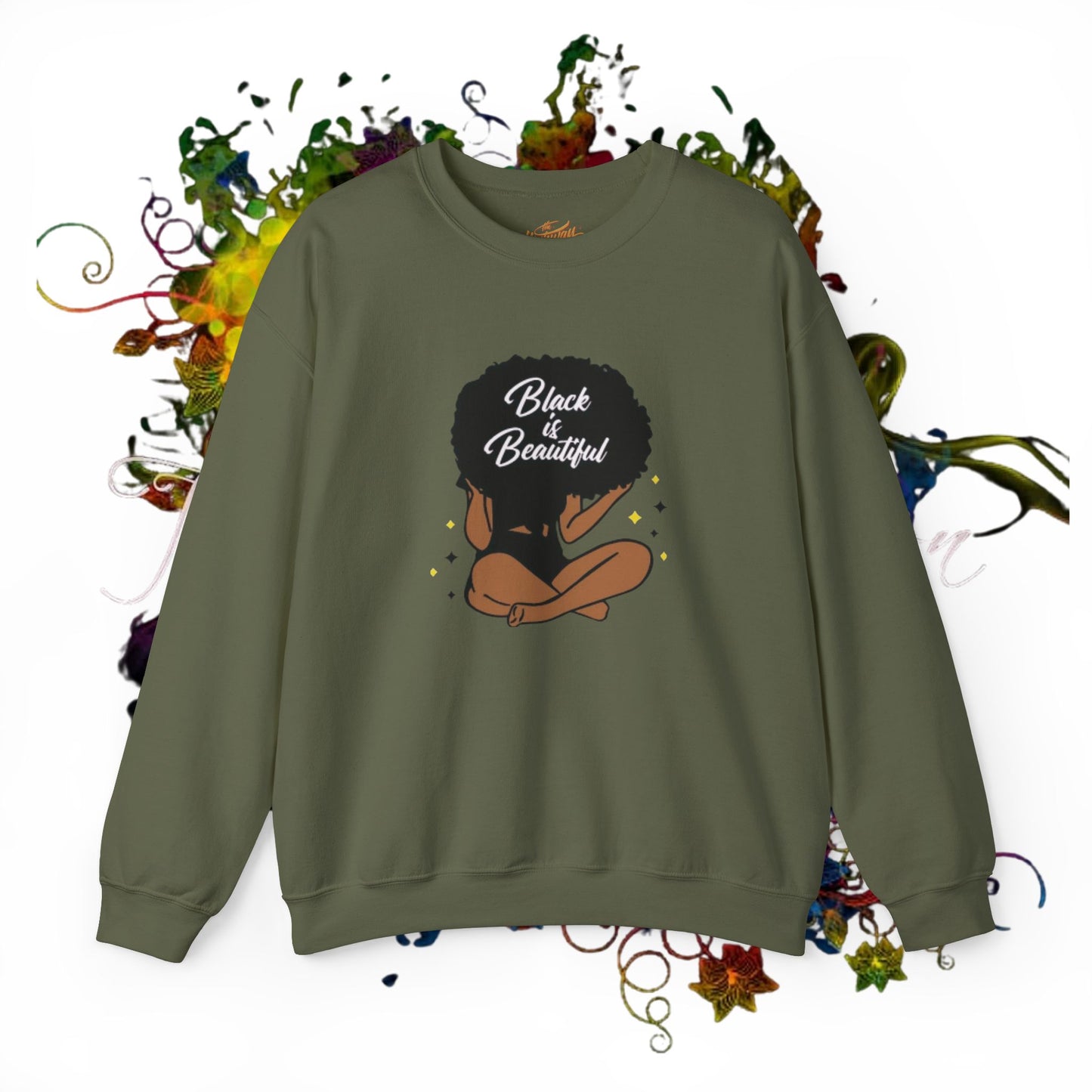 Black Is Beautiful Unisex Heavy Blend™ Crewneck Sweatshirt
