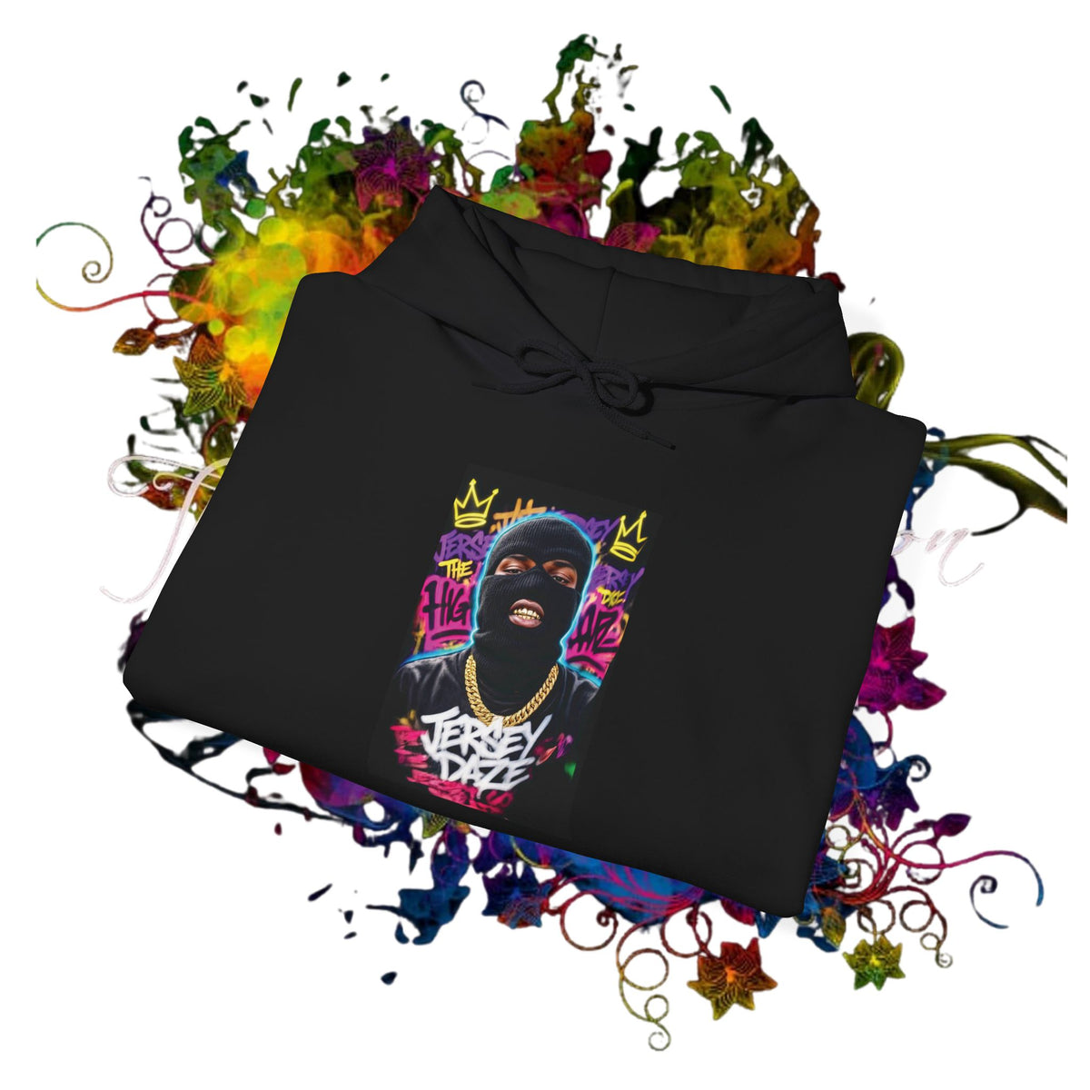 Jersey Daze / MaskUP Black Out Hoodie