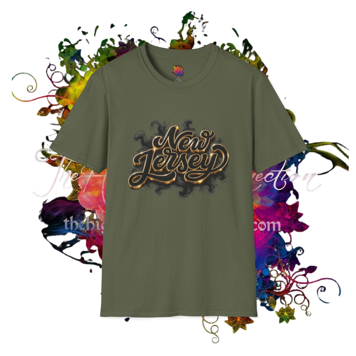 New Jersey Retro Drip & Script T-Shirt