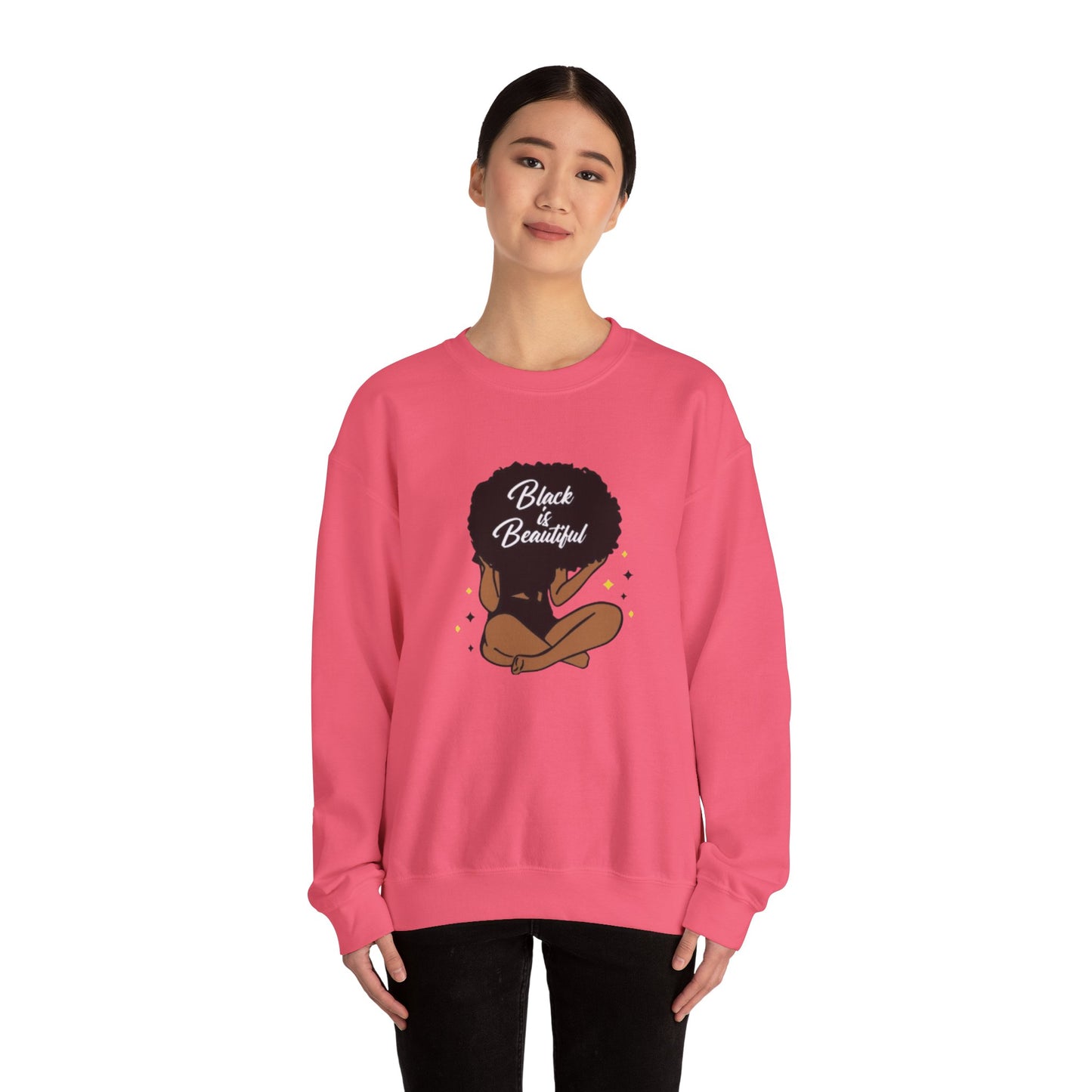 Black Is Beautiful Unisex Heavy Blend™ Crewneck Sweatshirt