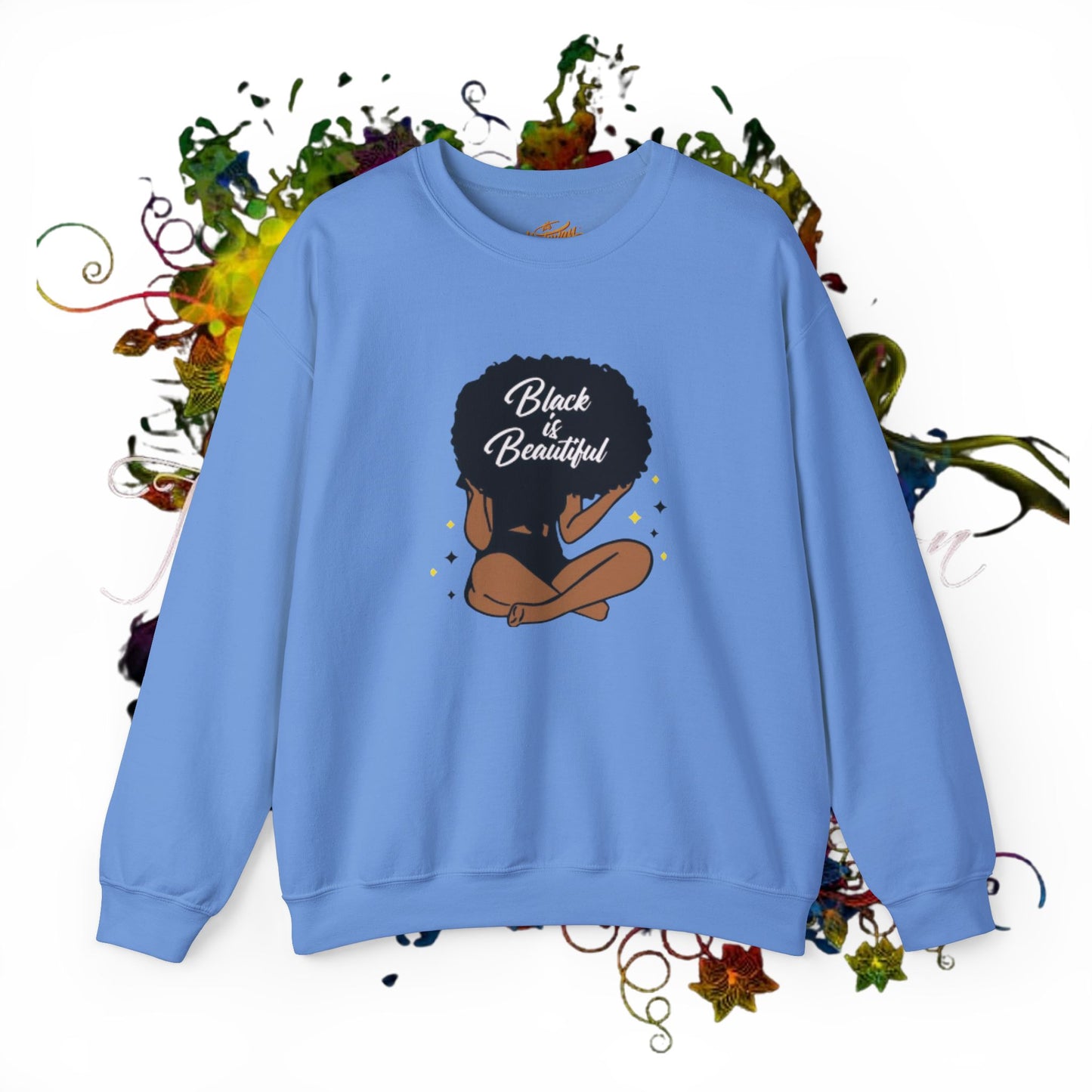 Black Is Beautiful Unisex Heavy Blend™ Crewneck Sweatshirt