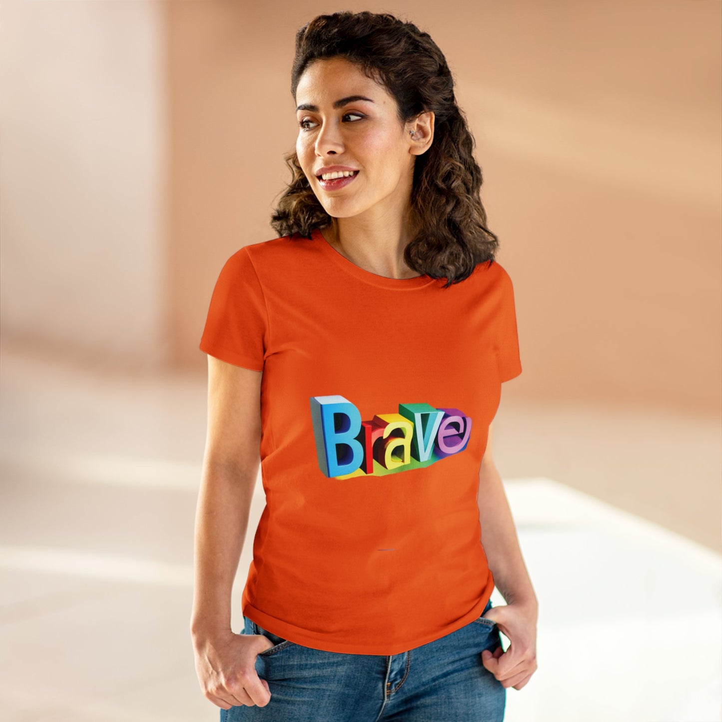 BRAVE Women's Midweight Cotton Tee