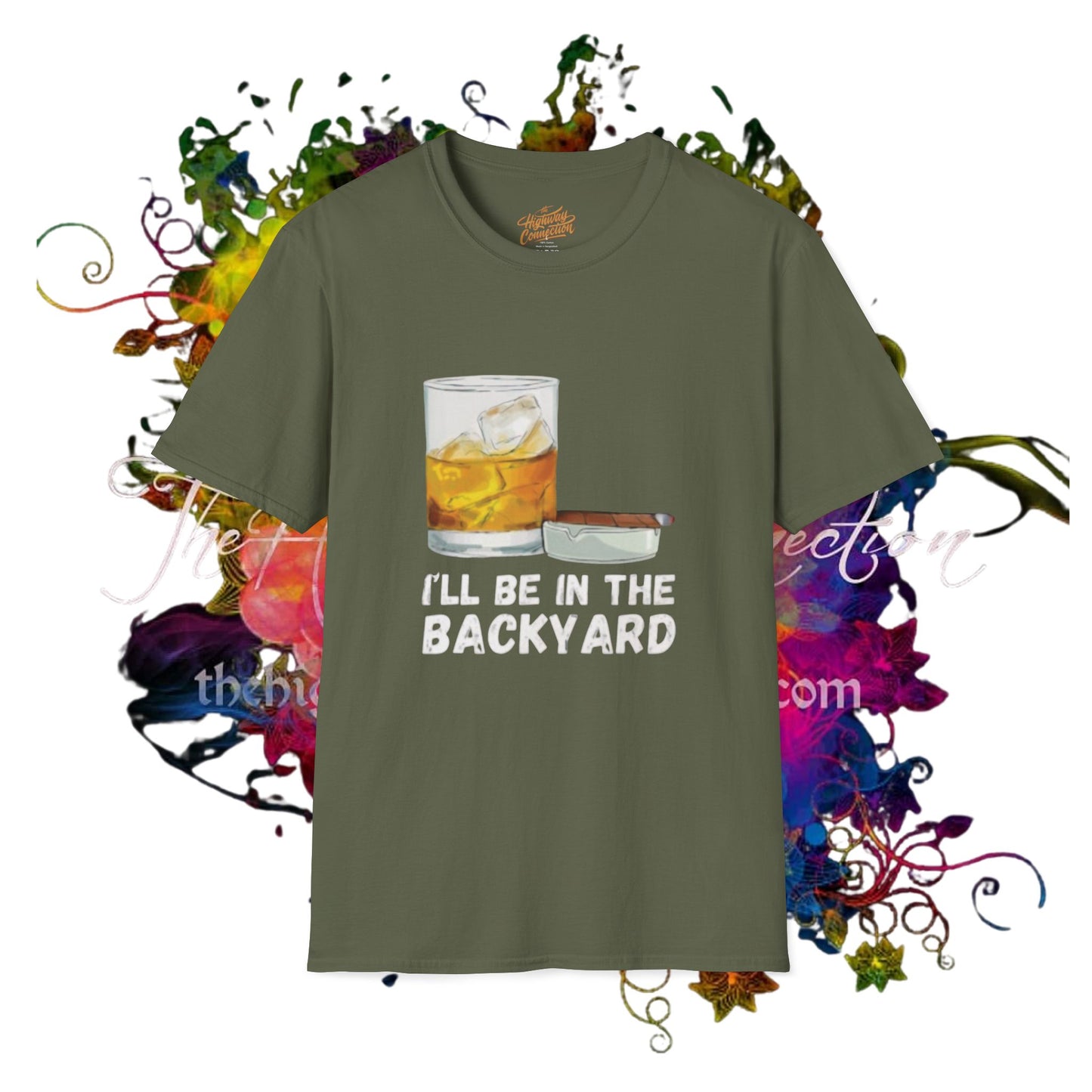 I'll Be in the Backyard Unisex Softstyle T-Shirt - Perfect for Outdoor Gatherings & Relaxation
