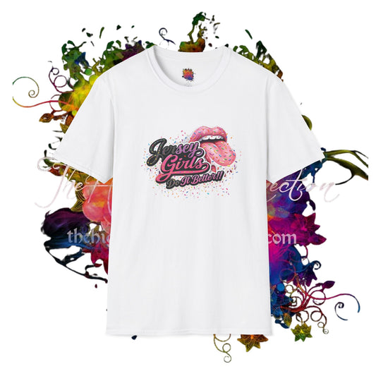 JERSEY GIRLS DO IT !! T-Shirt —  Retro Lip Graphic