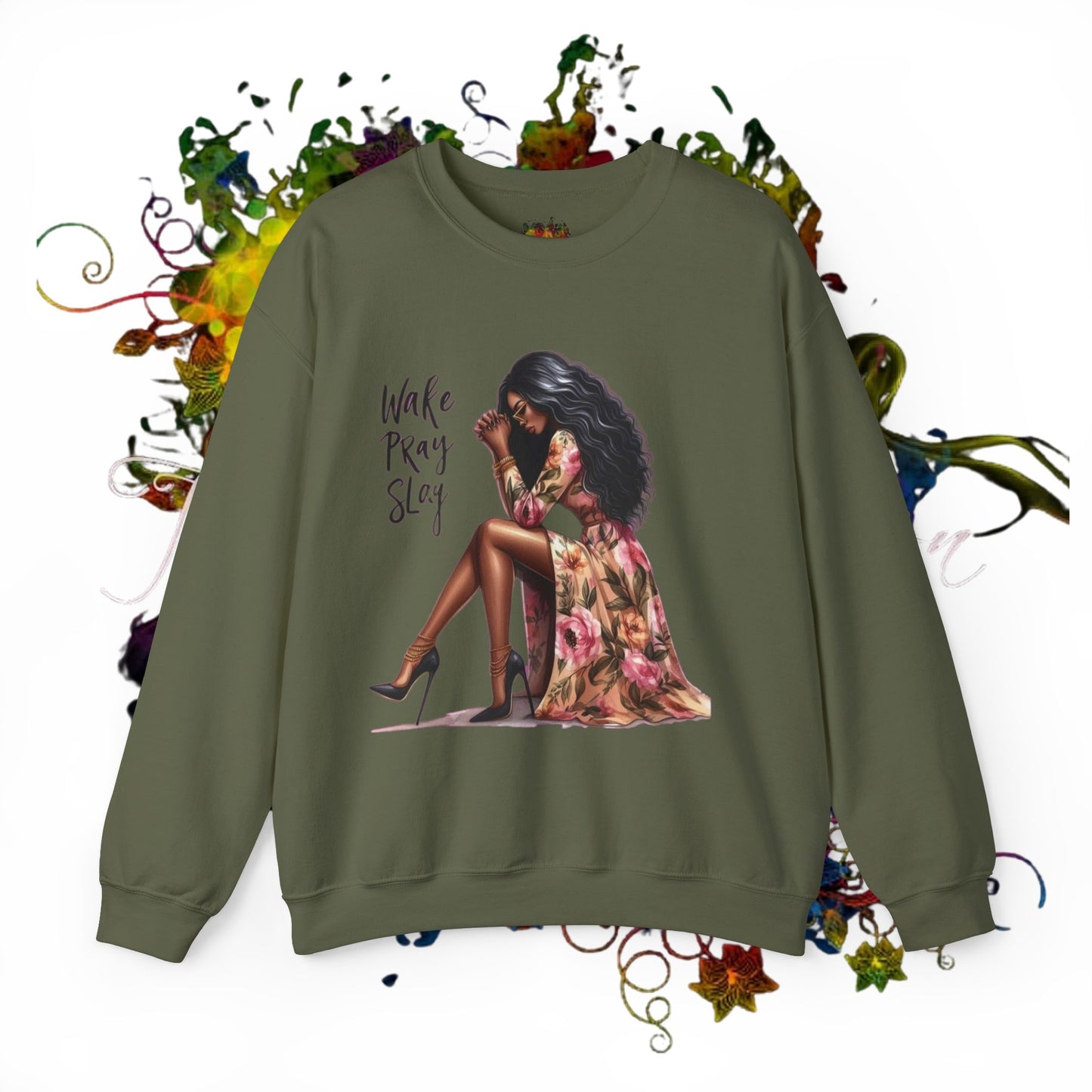 Work, Pray, Slay Unisex Heavy Blend™ Crewneck Sweatshirt