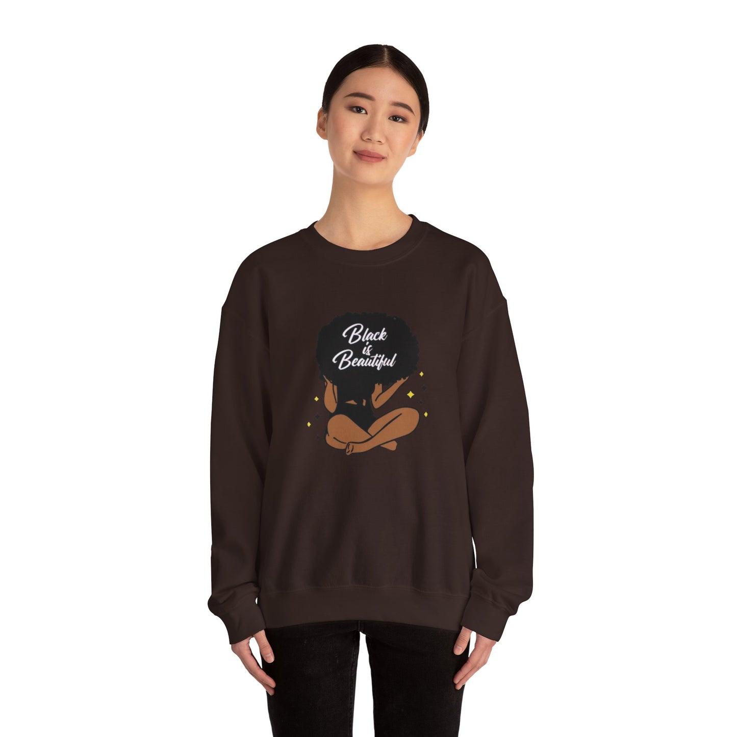 Black Is Beautiful Unisex Heavy Blend™ Crewneck Sweatshirt