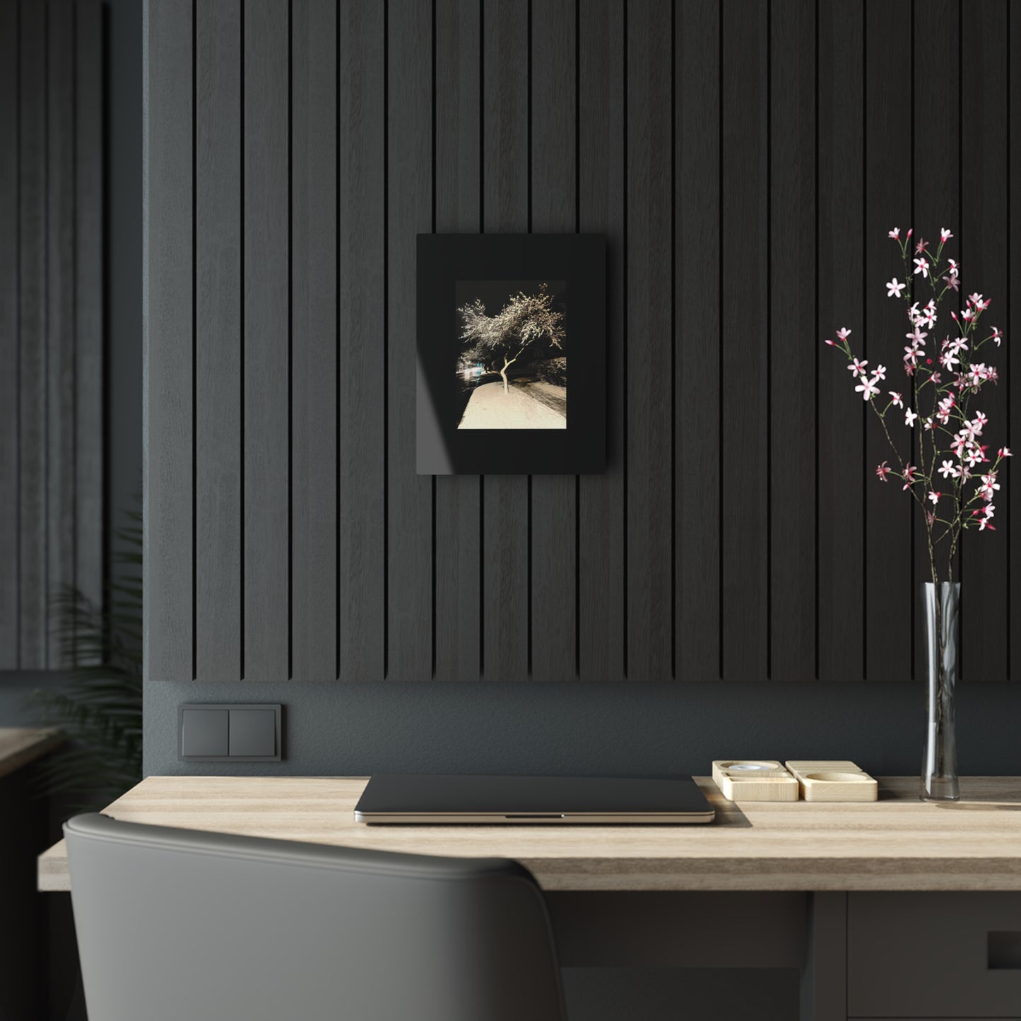 Winter Night Acrylic Print - Elegant Wall Art for Home Decor