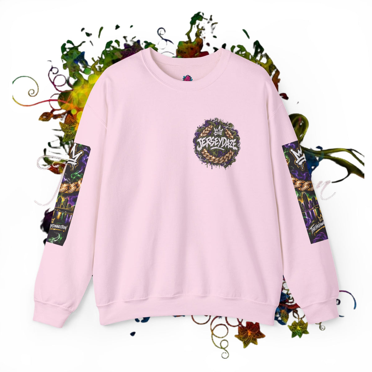 Jersey Daze Graphic Logo  Crewneck Sweatshirt