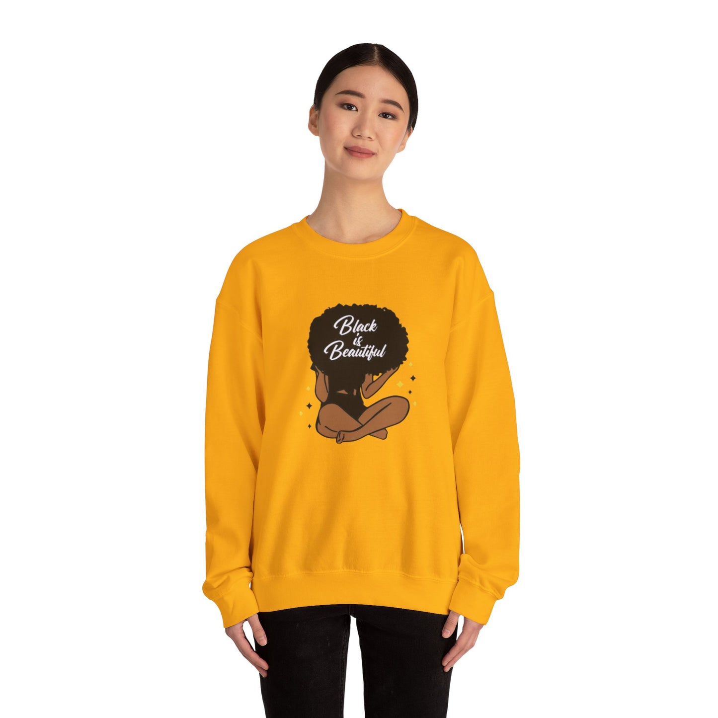Black Is Beautiful Unisex Heavy Blend™ Crewneck Sweatshirt