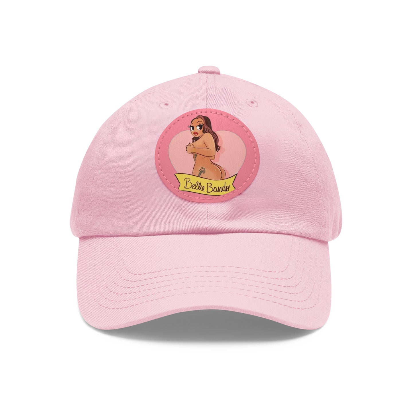 BELLIE BANDO LOGO Dad Hat with Leather Patch (Round)