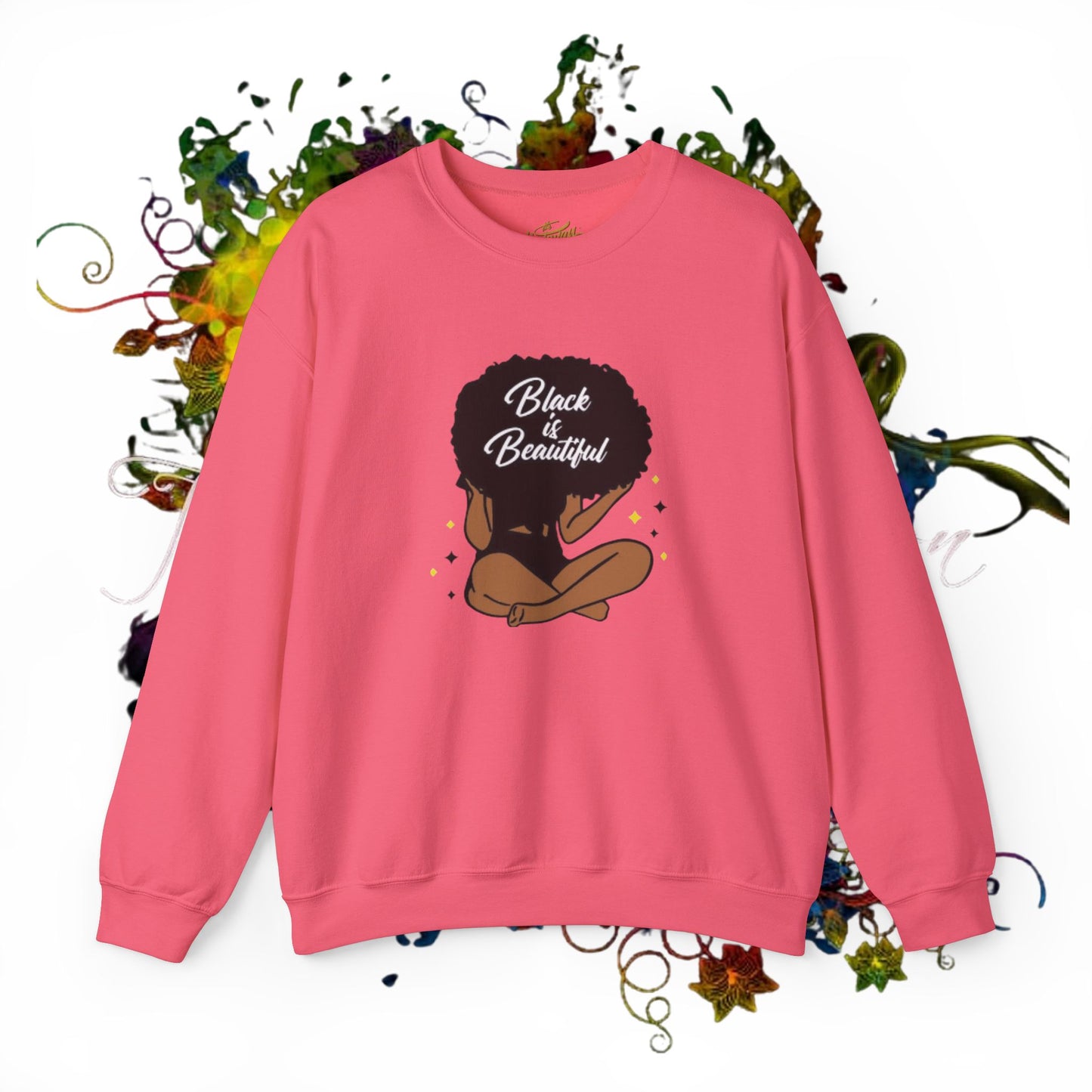 Black Is Beautiful Unisex Heavy Blend™ Crewneck Sweatshirt