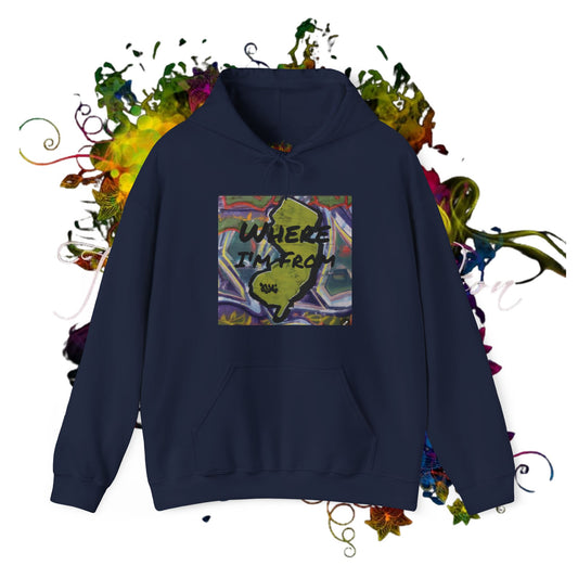 NJ, Where I'm From .. Unisex Heavy Blend™ Hooded Sweatshirt