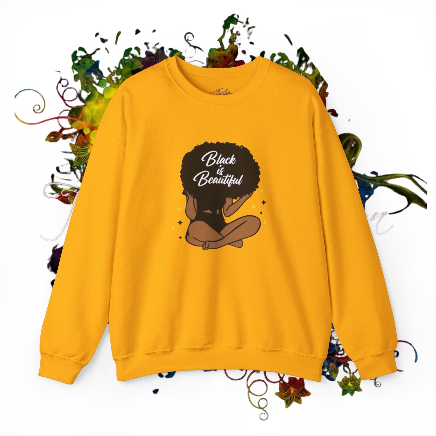 Black Is Beautiful Unisex Heavy Blend™ Crewneck Sweatshirt