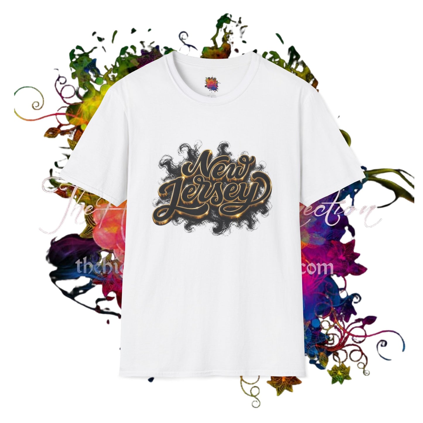 New Jersey Retro Drip & Script T-Shirt