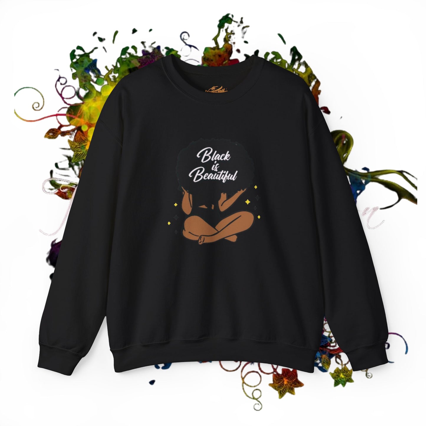 Black Is Beautiful Unisex Heavy Blend™ Crewneck Sweatshirt