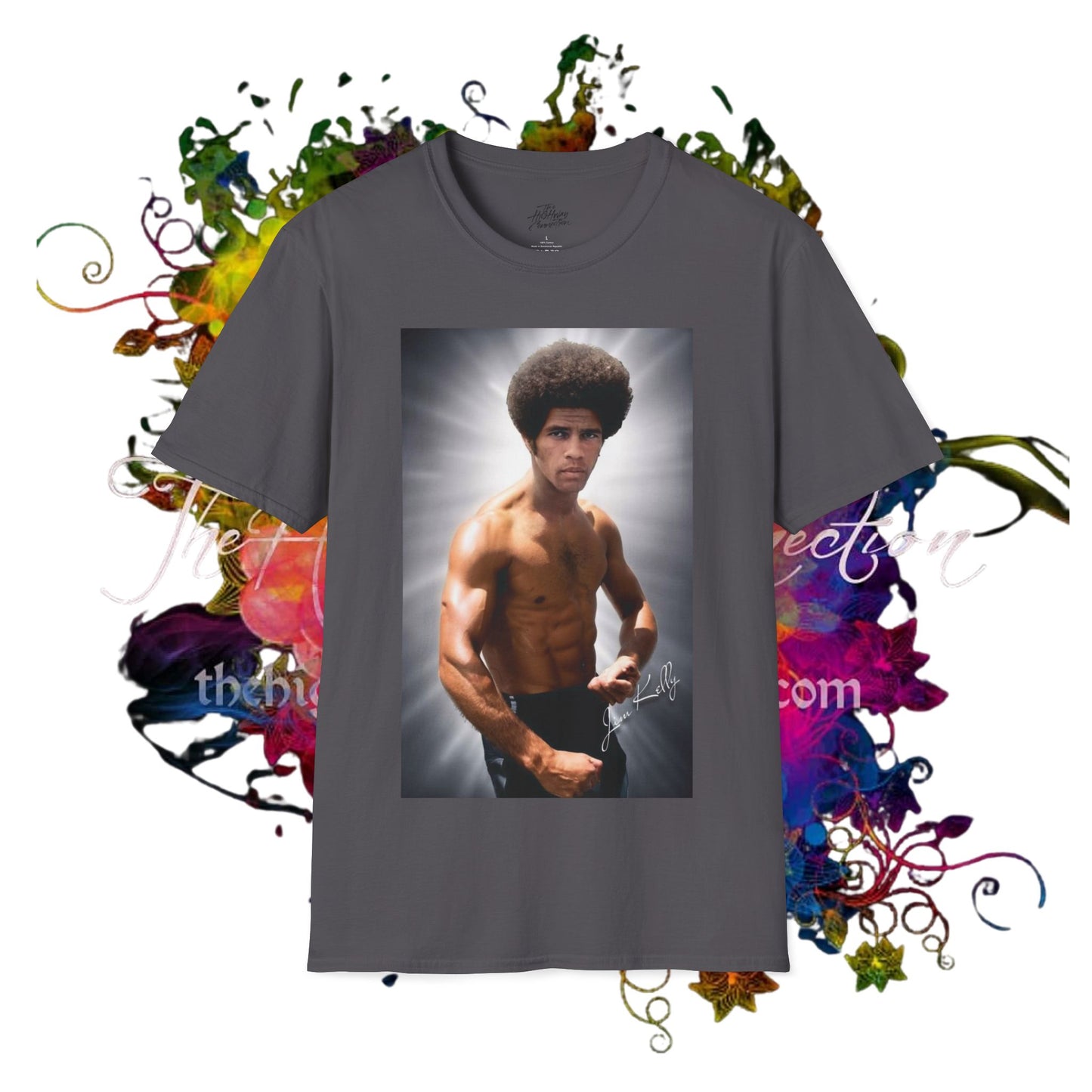 Jim Kelly Karate Retro Softstyle T-Shirt, Vintage Graphic Tee, 70's Inspired