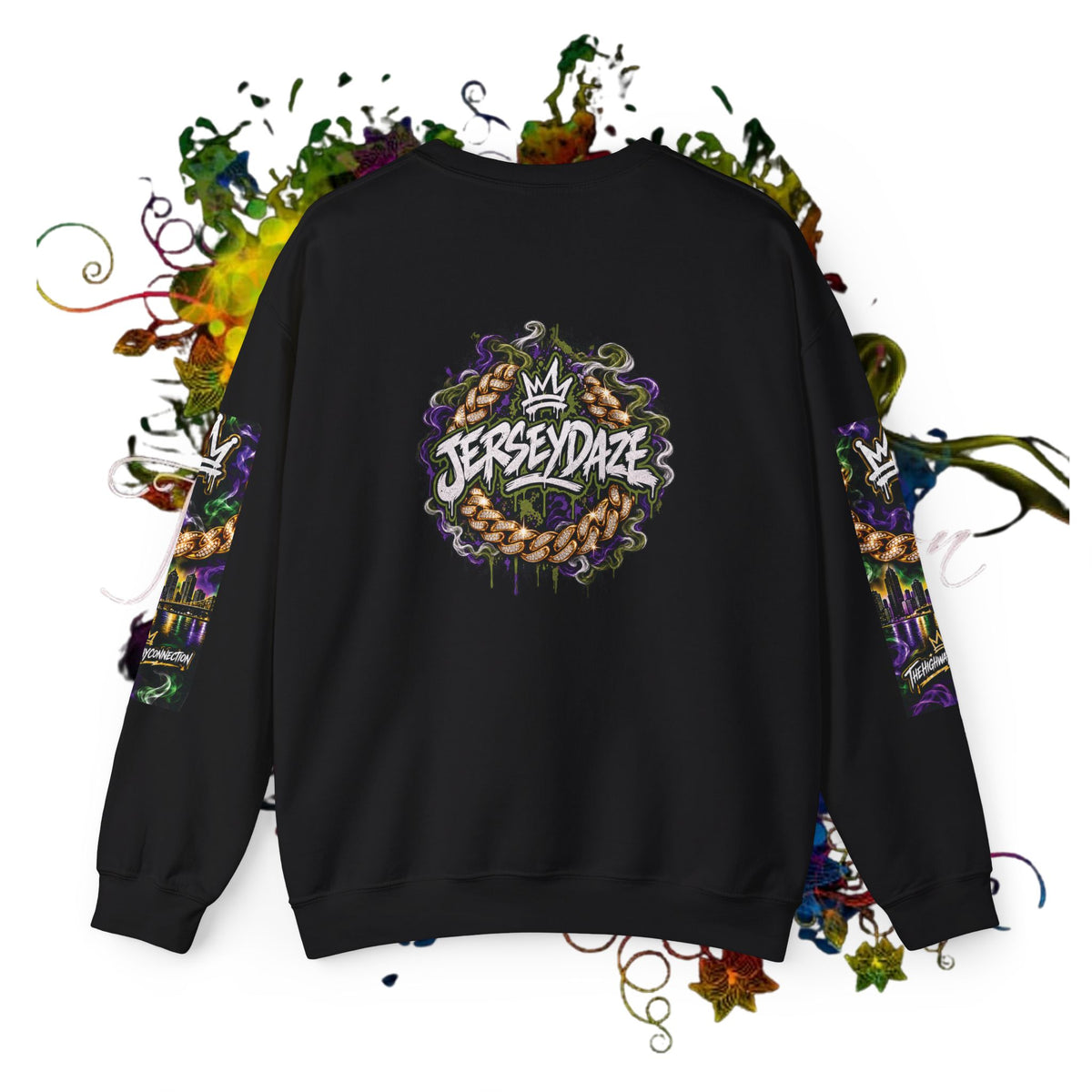 Jersey Daze Graphic Logo  Crewneck Sweatshirt