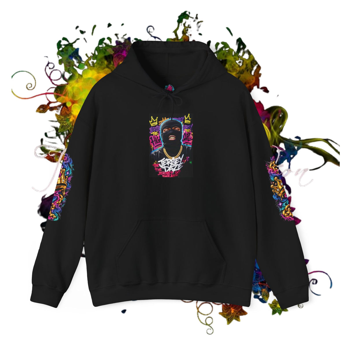 Jersey Daze / MaskUP Black Out Hoodie