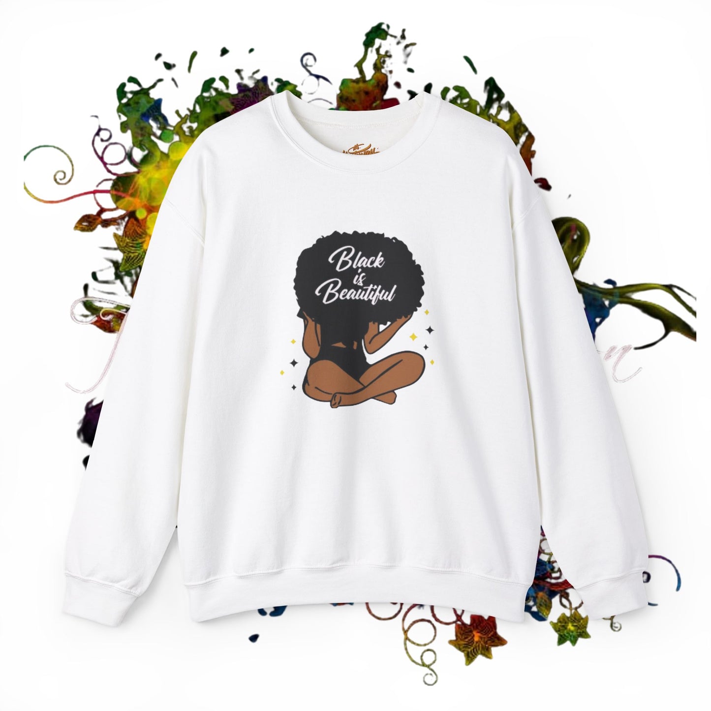 Black Is Beautiful Unisex Heavy Blend™ Crewneck Sweatshirt