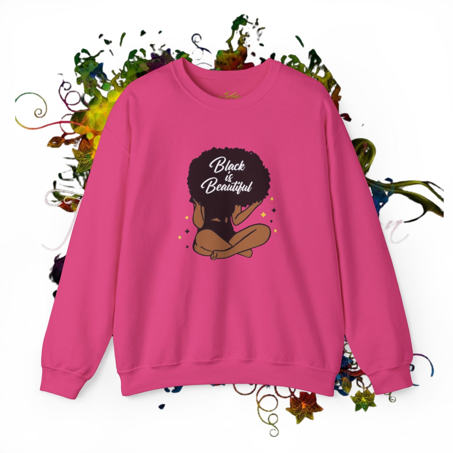 Black Is Beautiful Unisex Heavy Blend™ Crewneck Sweatshirt