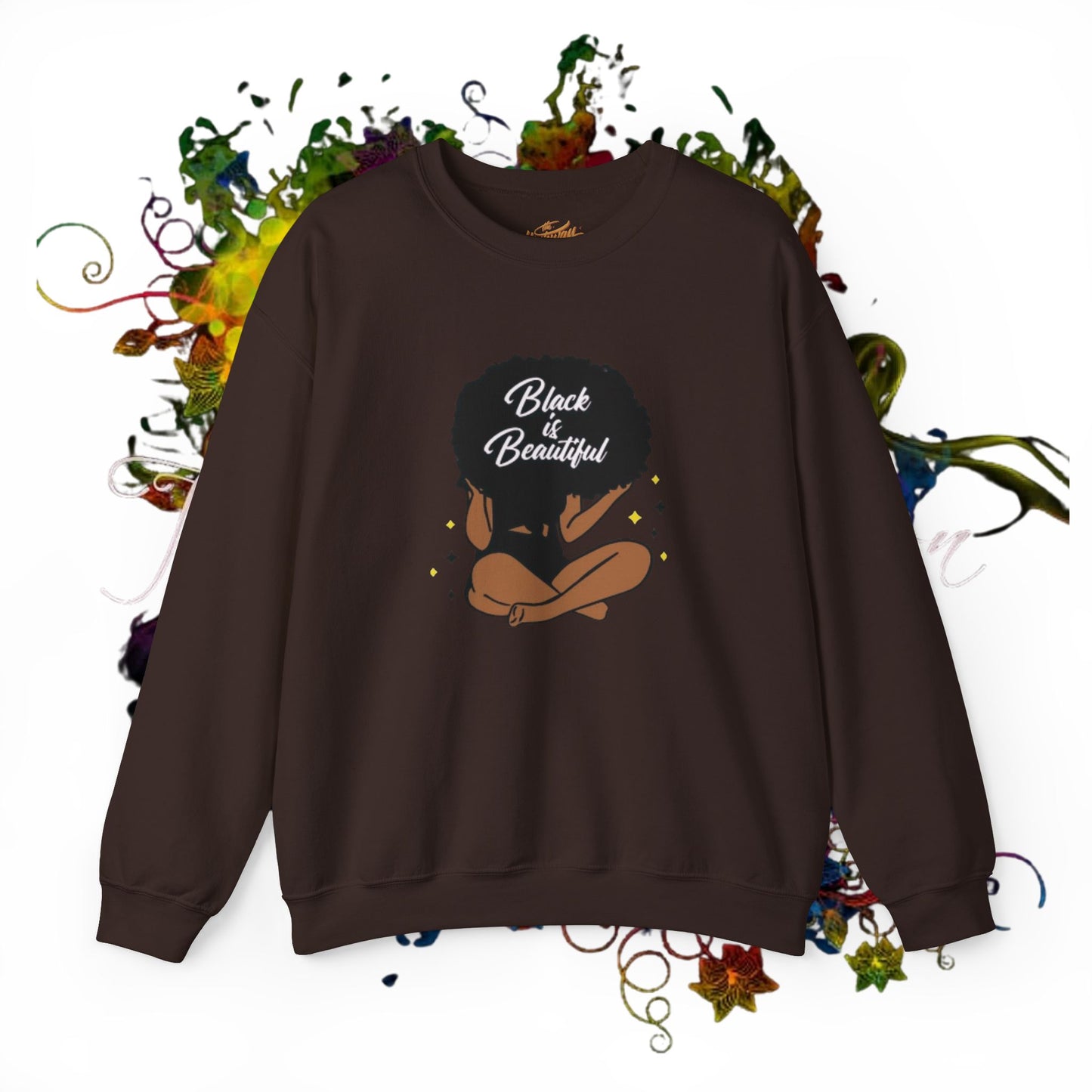 Black Is Beautiful Unisex Heavy Blend™ Crewneck Sweatshirt
