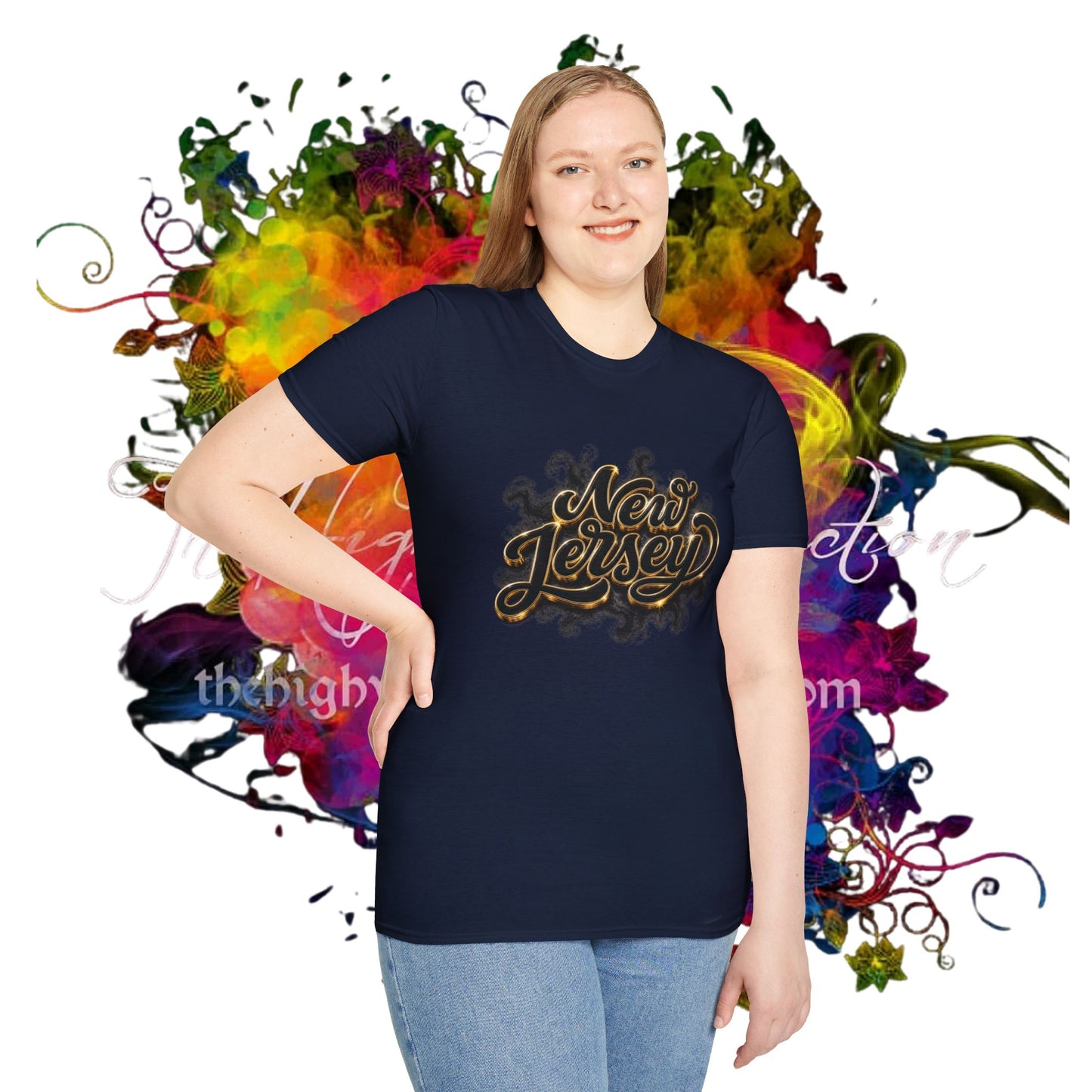 New Jersey Retro Drip & Script T-Shirt