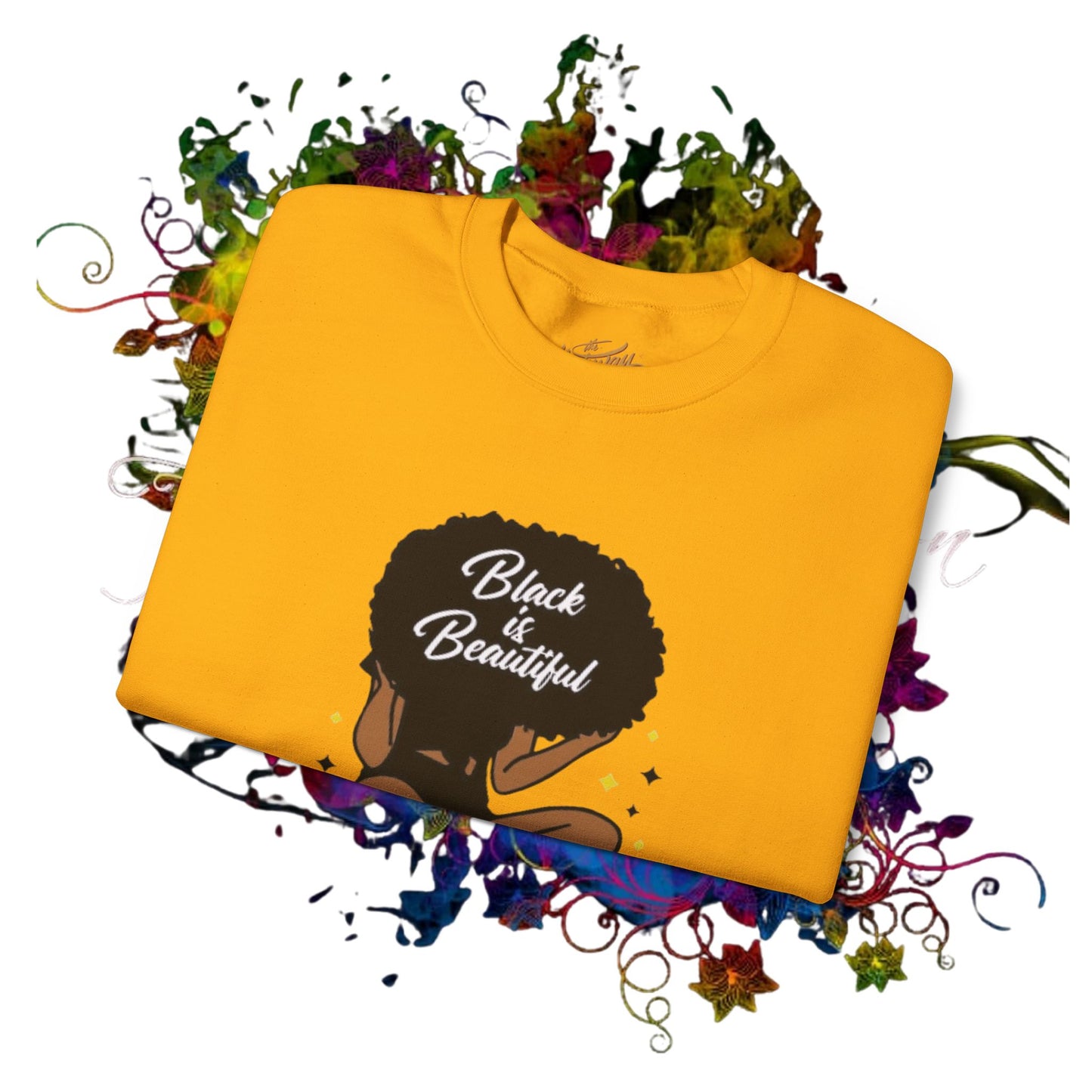 Black Is Beautiful Unisex Heavy Blend™ Crewneck Sweatshirt