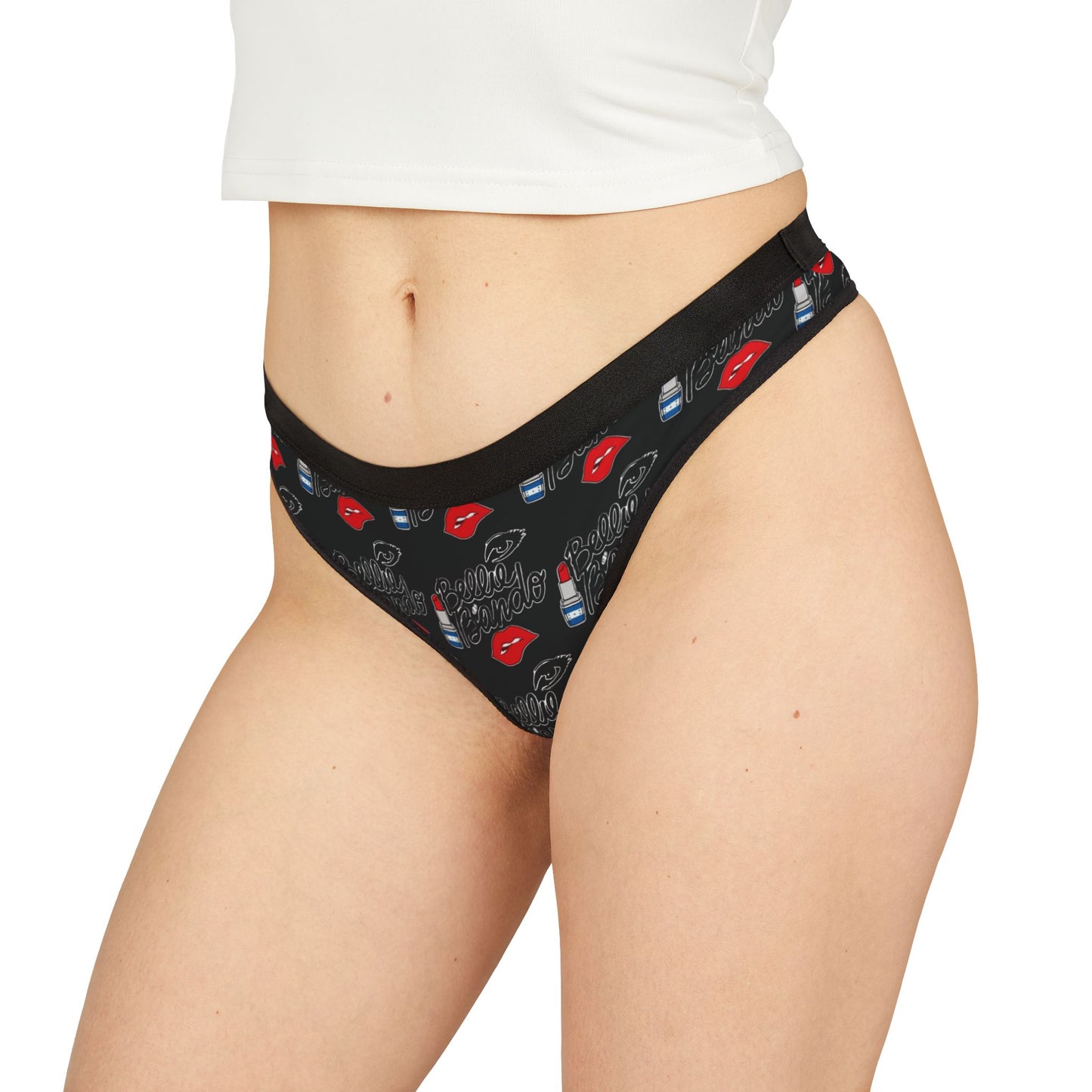 Bellie Bando Black Honduran Logo Women's Thongs - Iconic Design