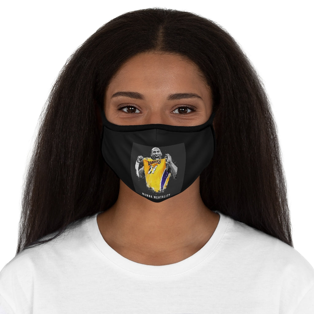 MENTALITY OF MAMBA  Fitted Polyester Face Mask