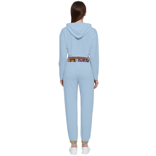 RETRO POP Cropped Zip Up Lounge Set
