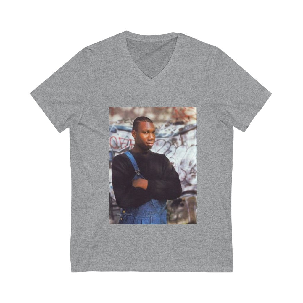 Young Kris Unisex Jersey Sleeve V-Neck Tee