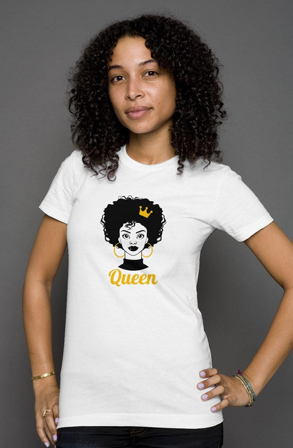 Queen White Womens T shirt