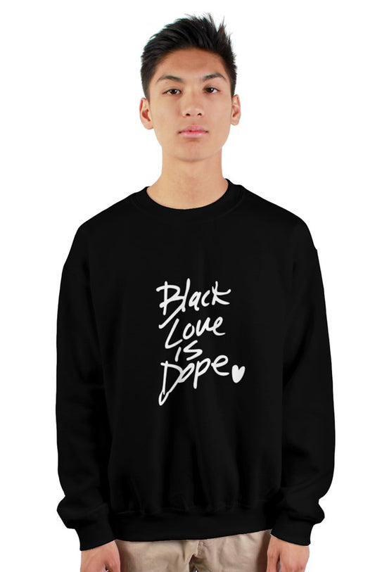 BLACK LOVE IS DOPE Heavy crewneck sweatshirt