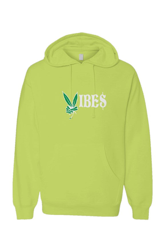 Vibes Green Neon Pullover Hoodies