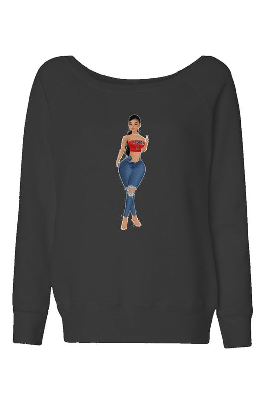 Shawty Atl Wide Neck Sweatshirt