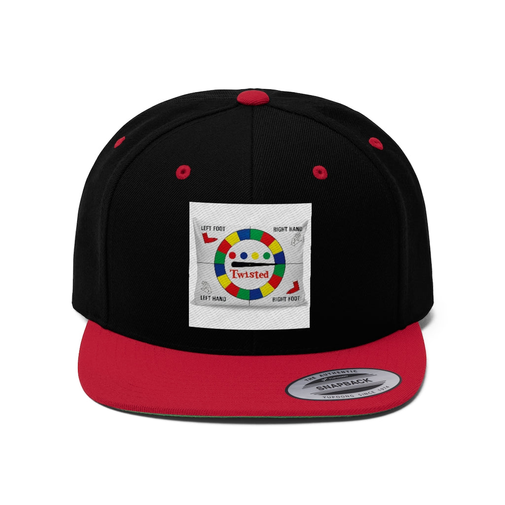 Twisted Unisex Flat Bill Hat