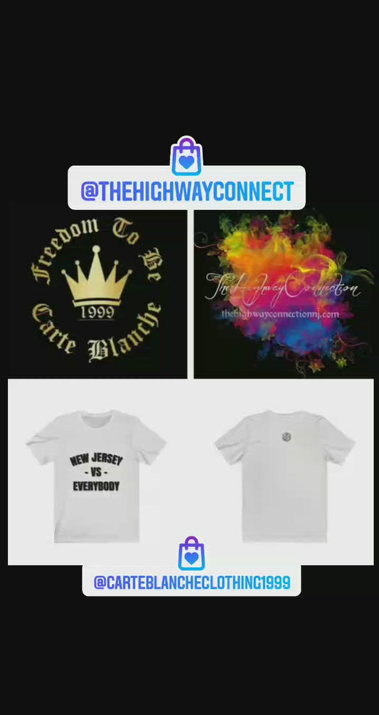 NJ -vs- Everybody Black Unisex Jersey Short Sleeve Tee