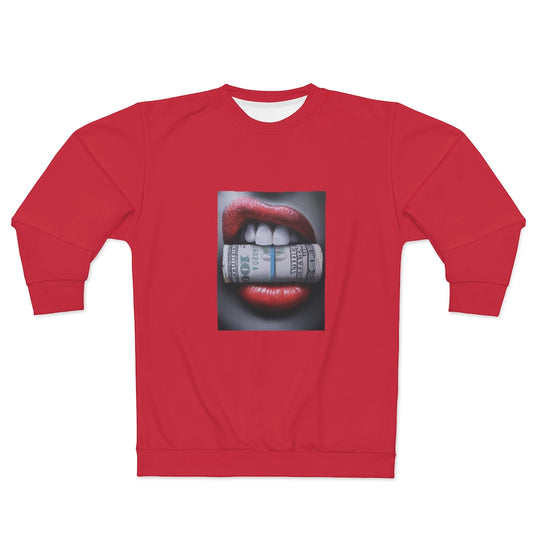 GET MONEY (Red) AOP Unisex Sweatshirt